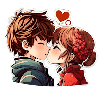 Love Couple Stickers WASticker