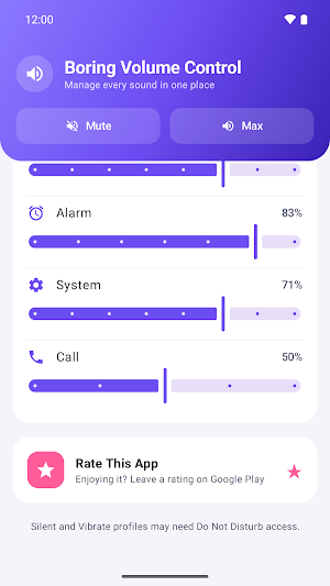 Boring Volume Control Screenshot 2