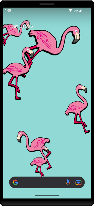 Flamingos Live Wallpaper Screenshot 0