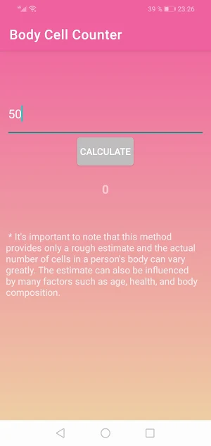 Body Cell Counter Screenshot 1