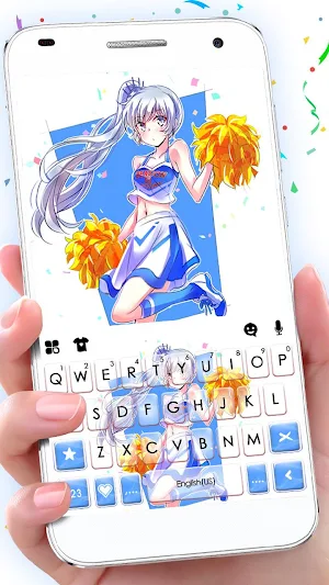 Cute Cheerleader Keyboard Theme Screenshot 0
