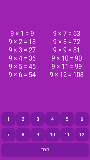 Learn multiplication tables Screenshot 1