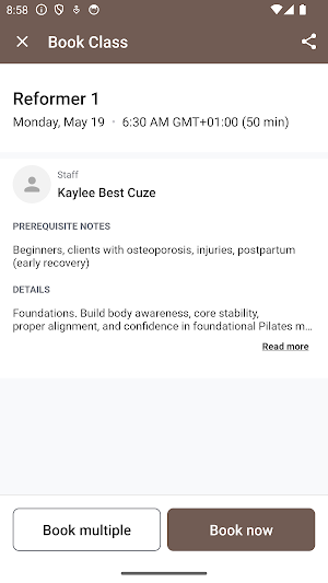 KAVA Pilates Screenshot 2