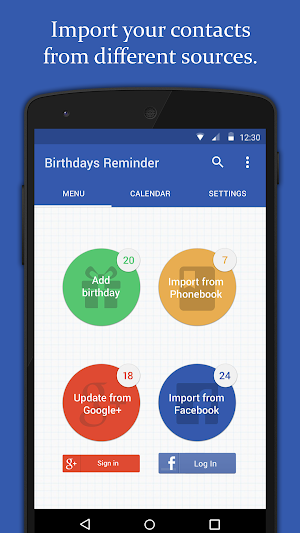 Birthdays Reminder Screenshot 0