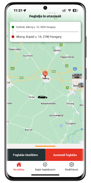 Hatnégyes Taxi Szolnok Screenshot 2