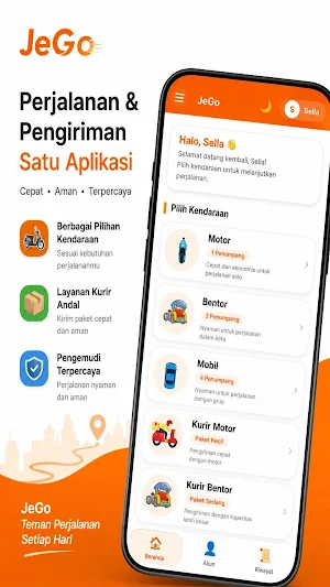 JEGO - Transportasi & Kurir Screenshot 0
