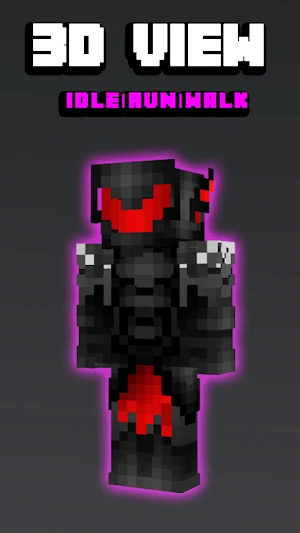 Black Skins For Minecraft PE Screenshot 3