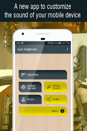 Gun ringtones for phone, weapons and gun sounds Screenshot 0