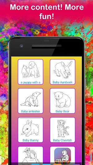 Baby Animals Coloring Screenshot 1