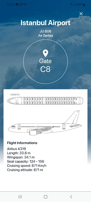 Belgrade Airport Official App Screenshot 2