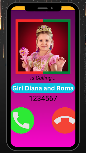 Girl Diana and Roma Fake Call. Screenshot 2