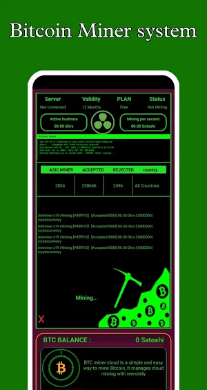 Crypto Miner Bitcoin Mining Screenshot 2