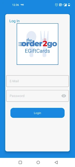 The Order2Go EGiftcards Screenshot 0