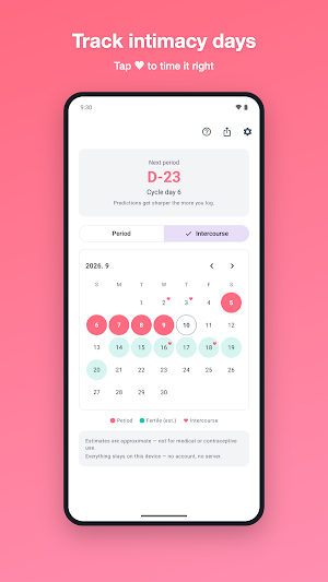Dalkong · Ovulation Calendar Screenshot 1