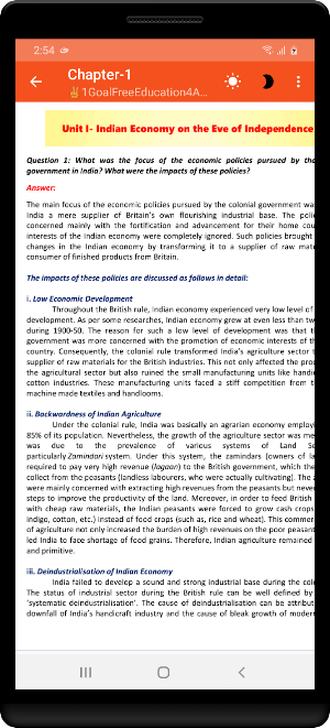 Class 11 Economics NCERT Solutions IED Screenshot 3