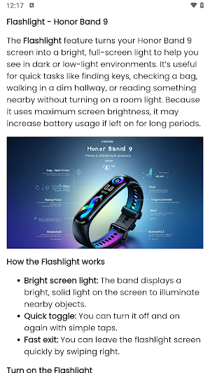 Honor Band 9 App Hint Screenshot 2