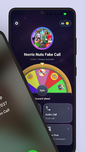 Norris Nuts Fake Call & Chat Screenshot 1