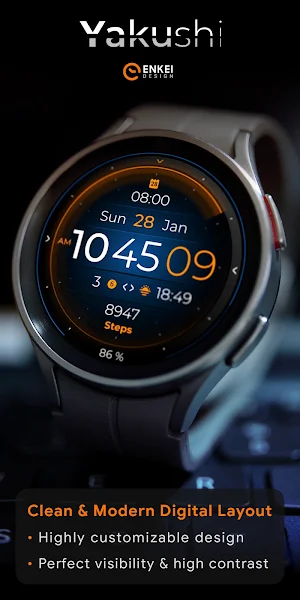 Yakushi Digital - watch face Screenshot 0