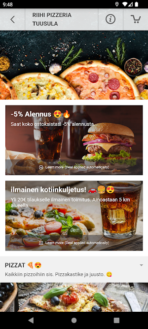 Riihi Pizzeria Screenshot 2