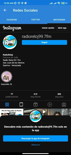 Radio Reloj Screenshot 2