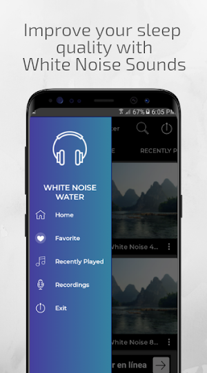 White Noise Water Sounds Screenshot 0