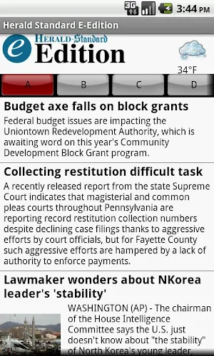 Herald Standard e-Edition Screenshot 1