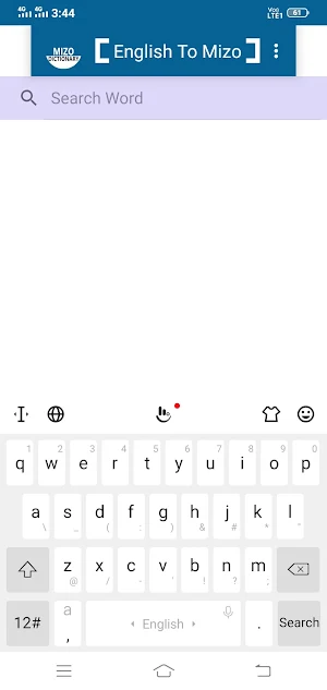 English To Mizo Dictionary Screenshot 1