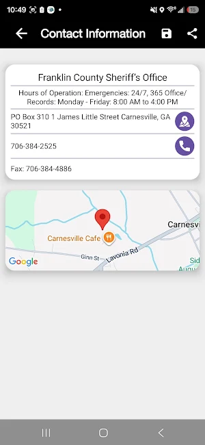 Franklin County Sheriff, GA Screenshot 1