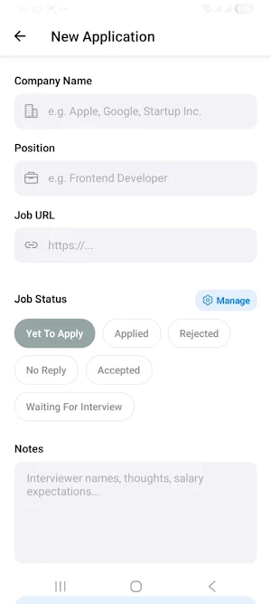 ApplyAI: Job Tracker & Resume Screenshot 3