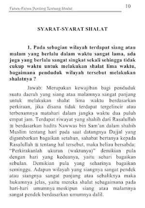 Fatwa Penting Tentang Shalat Screenshot 2