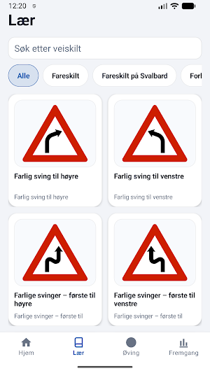 Trafikkskilt Norge Quiz Screenshot 1