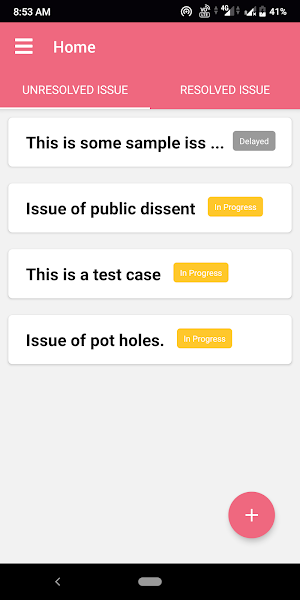 RAP Issue Tracker Screenshot 0