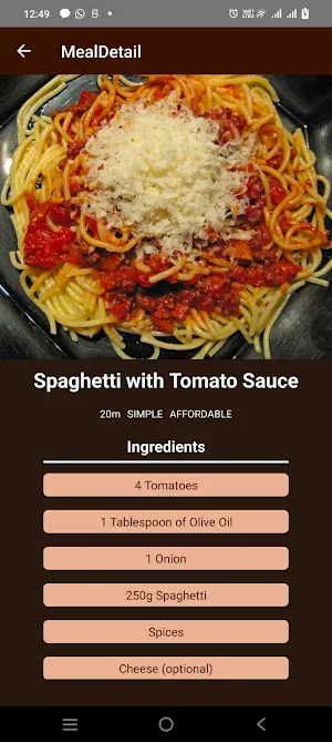 All International Recipe Screenshot 2