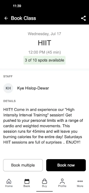 G3 Fitness Narellan Screenshot 2