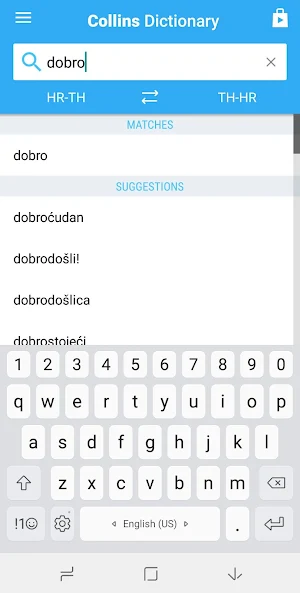 Thai-Croatian Dictionary Screenshot 0