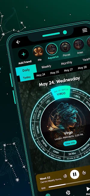HoroUP: Audio Horoscopes Screenshot 1