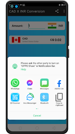 Canadian Dollar X Indian Rupee Screenshot 3