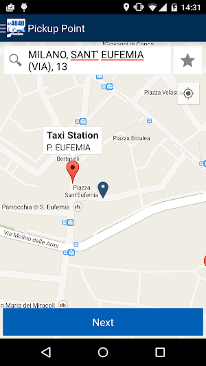 TaxiMilano Screenshot 2