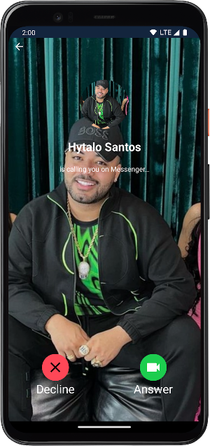Hytalo Santos Chamada Falsa Screenshot 2