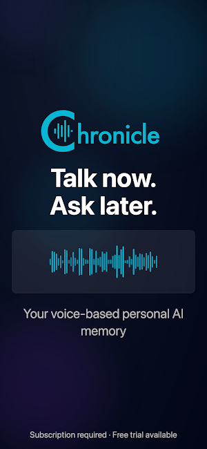 Chronicle - AI Voice Memory Screenshot 0