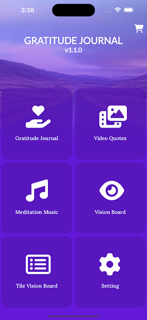 Vision Board Gratitude Journal Screenshot 0