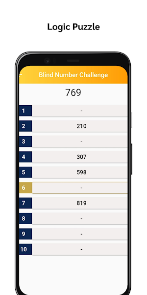 Blind Number Challenge Screenshot 2