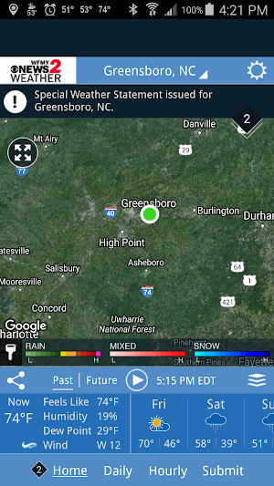 WFMY Radar Screenshot 0