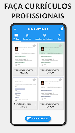 Fazer Currículo em PDF - Curriculum Vitae Grátis Screenshot 0