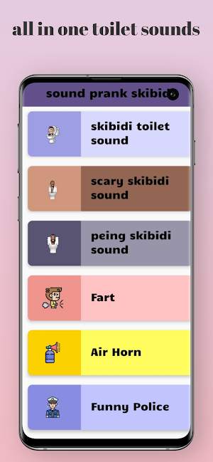 sound prank skibidi Screenshot 2