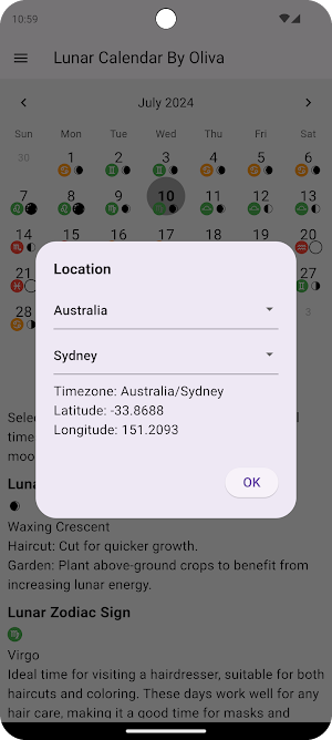 Lunar Calendar Screenshot 3