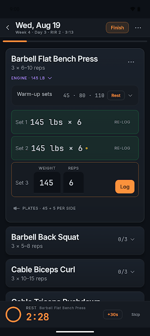 ThreeByEight: Training Planner Screenshot 1