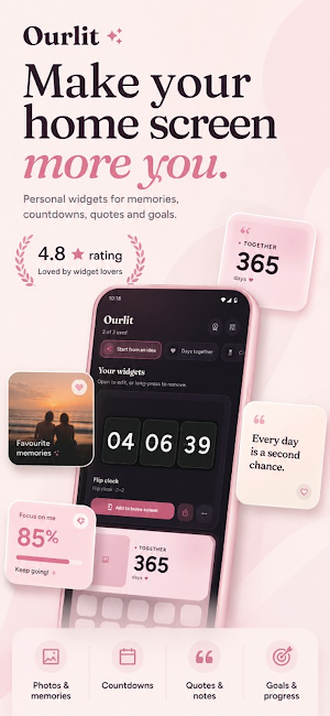 Ourlit: Home Screen Widgets Screenshot 0