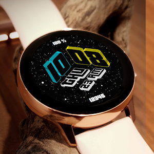 Galaxy 3D Time: Watch Face Screenshot 2