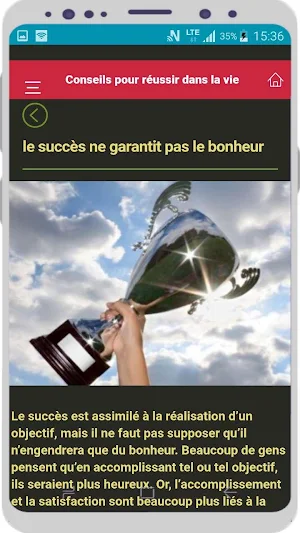 Conseils pour réussir dans la vie Screenshot 2